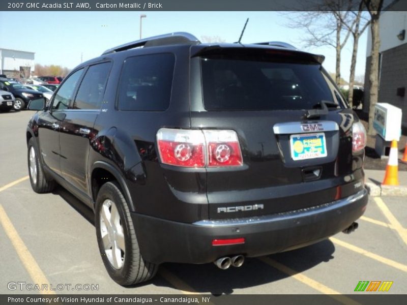 Carbon Metallic / Brick 2007 GMC Acadia SLT AWD