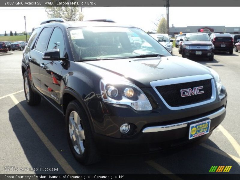 Carbon Metallic / Brick 2007 GMC Acadia SLT AWD