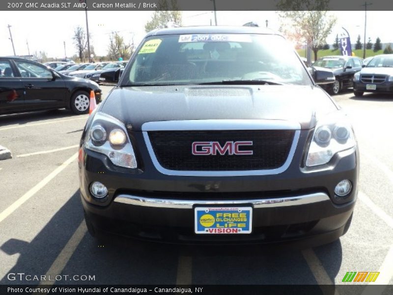 Carbon Metallic / Brick 2007 GMC Acadia SLT AWD