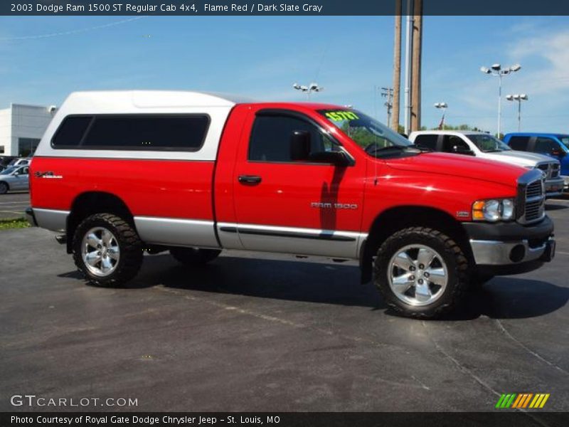 Flame Red / Dark Slate Gray 2003 Dodge Ram 1500 ST Regular Cab 4x4
