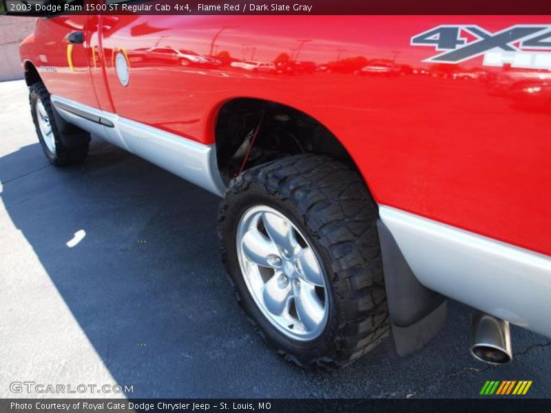 Flame Red / Dark Slate Gray 2003 Dodge Ram 1500 ST Regular Cab 4x4