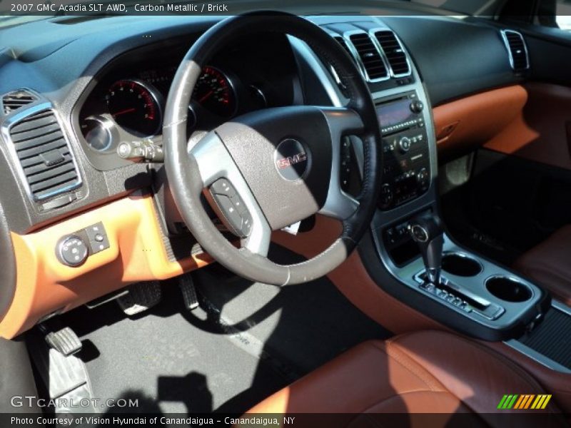 Carbon Metallic / Brick 2007 GMC Acadia SLT AWD