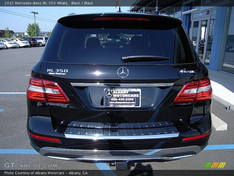 Black / Black 2012 Mercedes-Benz ML 350 4Matic
