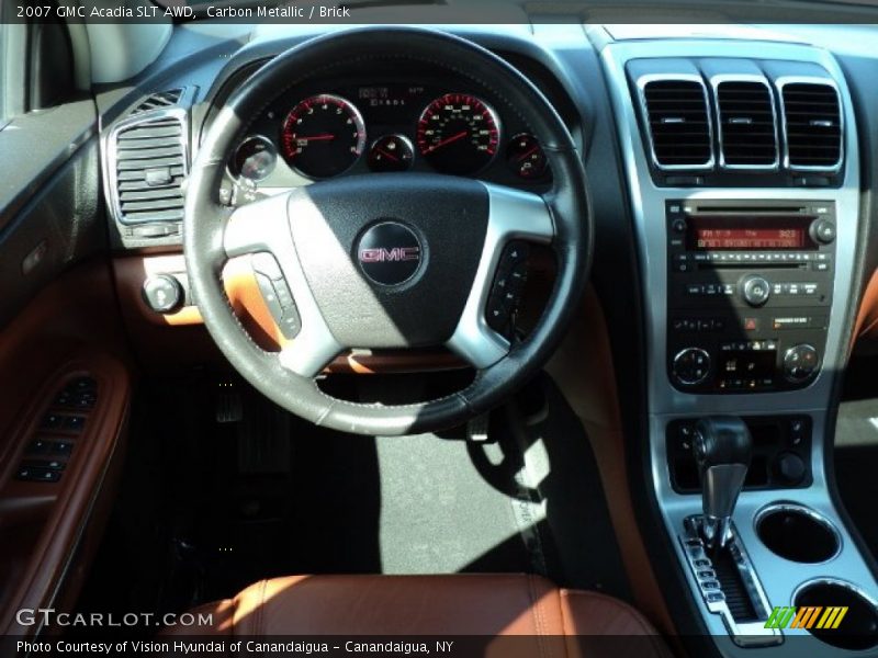 Carbon Metallic / Brick 2007 GMC Acadia SLT AWD