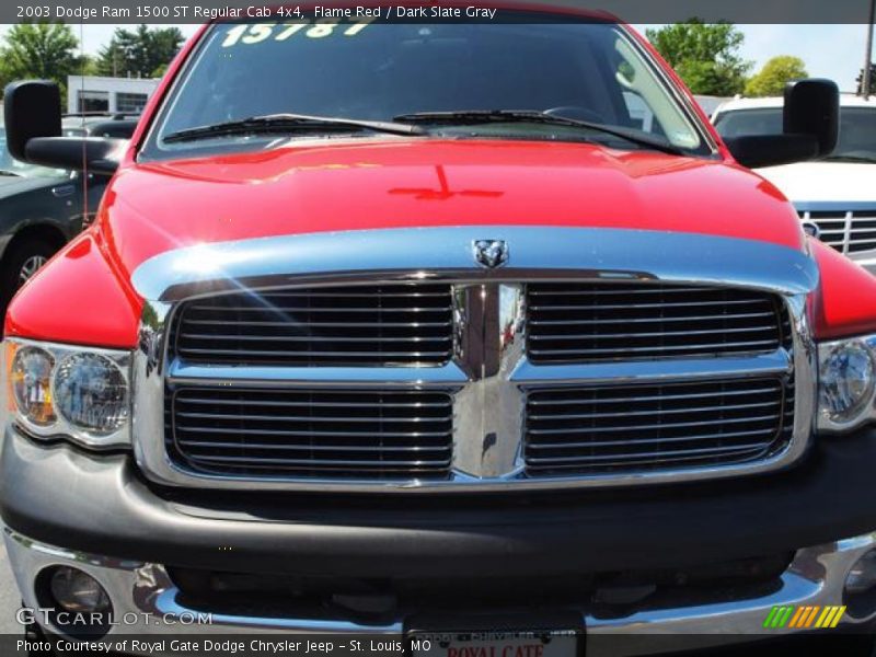 Flame Red / Dark Slate Gray 2003 Dodge Ram 1500 ST Regular Cab 4x4