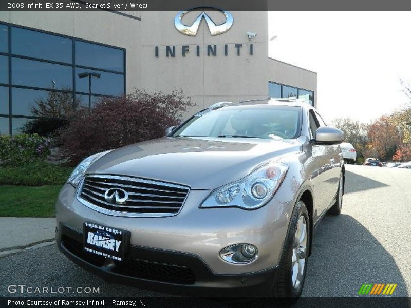Scarlet Silver / Wheat 2008 Infiniti EX 35 AWD
