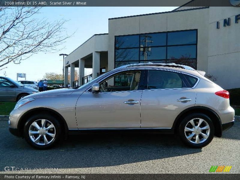 Scarlet Silver / Wheat 2008 Infiniti EX 35 AWD