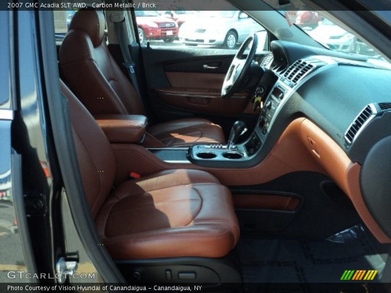 Carbon Metallic / Brick 2007 GMC Acadia SLT AWD