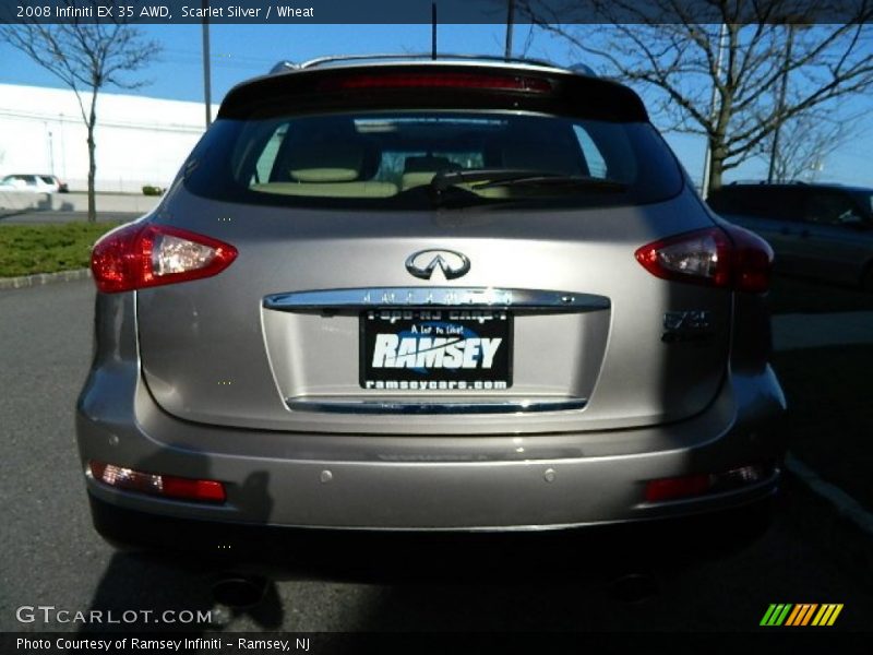 Scarlet Silver / Wheat 2008 Infiniti EX 35 AWD