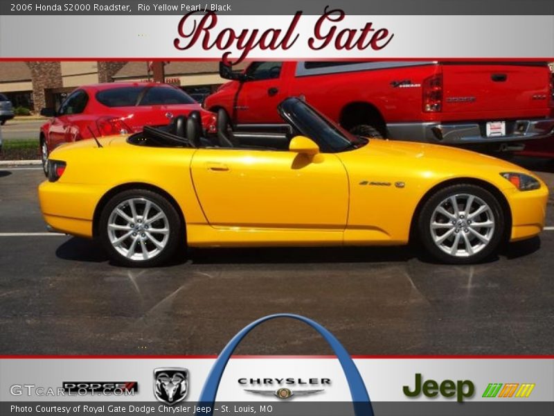 Rio Yellow Pearl / Black 2006 Honda S2000 Roadster