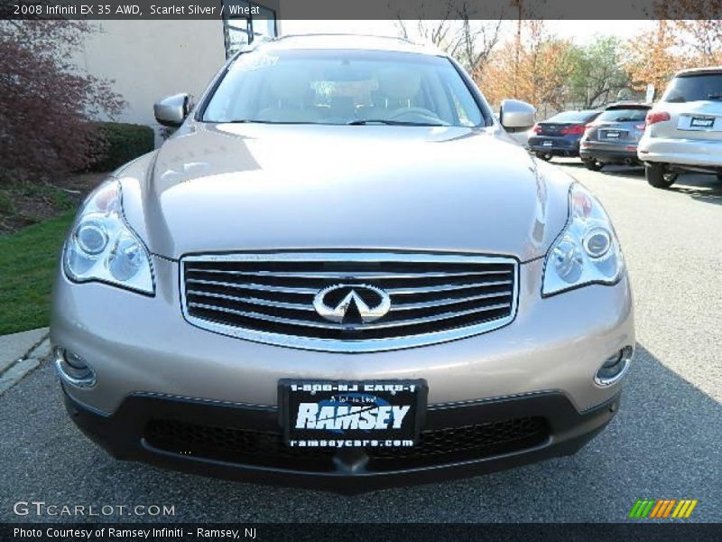 Scarlet Silver / Wheat 2008 Infiniti EX 35 AWD