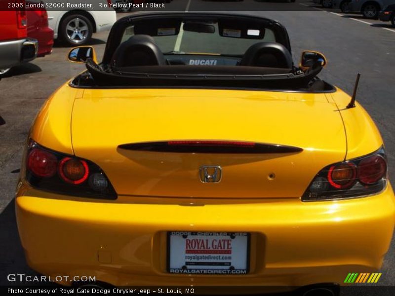Rio Yellow Pearl / Black 2006 Honda S2000 Roadster