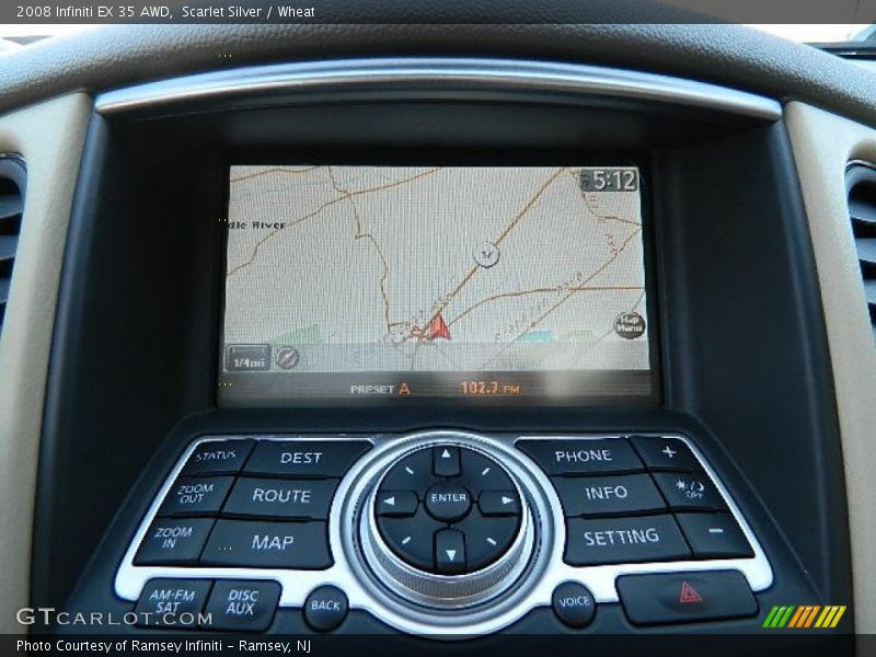 Scarlet Silver / Wheat 2008 Infiniti EX 35 AWD
