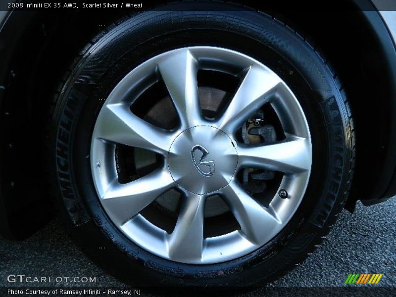 Scarlet Silver / Wheat 2008 Infiniti EX 35 AWD