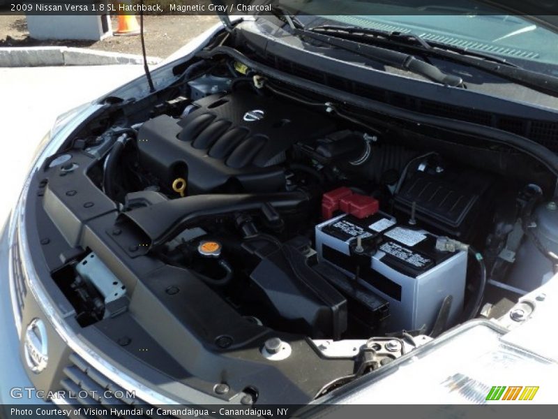 Magnetic Gray / Charcoal 2009 Nissan Versa 1.8 SL Hatchback