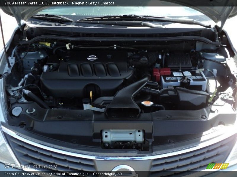 Magnetic Gray / Charcoal 2009 Nissan Versa 1.8 SL Hatchback