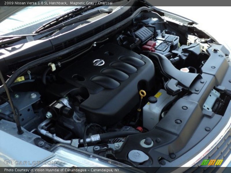 Magnetic Gray / Charcoal 2009 Nissan Versa 1.8 SL Hatchback