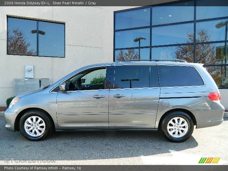 Silver Pearl Metallic / Gray 2009 Honda Odyssey EX-L