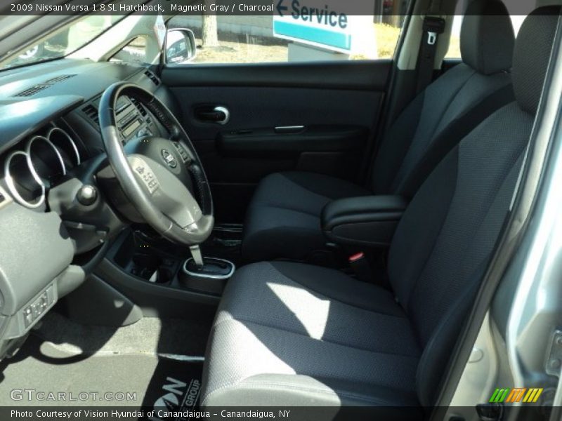 Magnetic Gray / Charcoal 2009 Nissan Versa 1.8 SL Hatchback