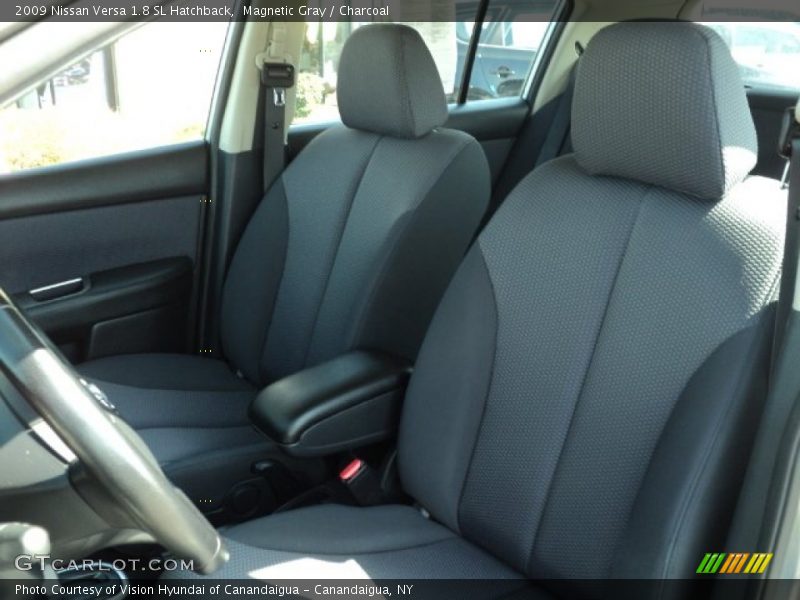 Magnetic Gray / Charcoal 2009 Nissan Versa 1.8 SL Hatchback