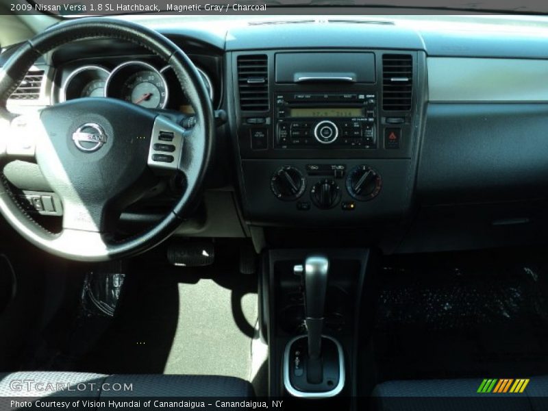Magnetic Gray / Charcoal 2009 Nissan Versa 1.8 SL Hatchback