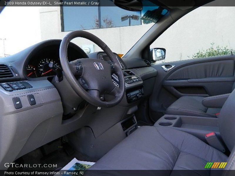 Silver Pearl Metallic / Gray 2009 Honda Odyssey EX-L