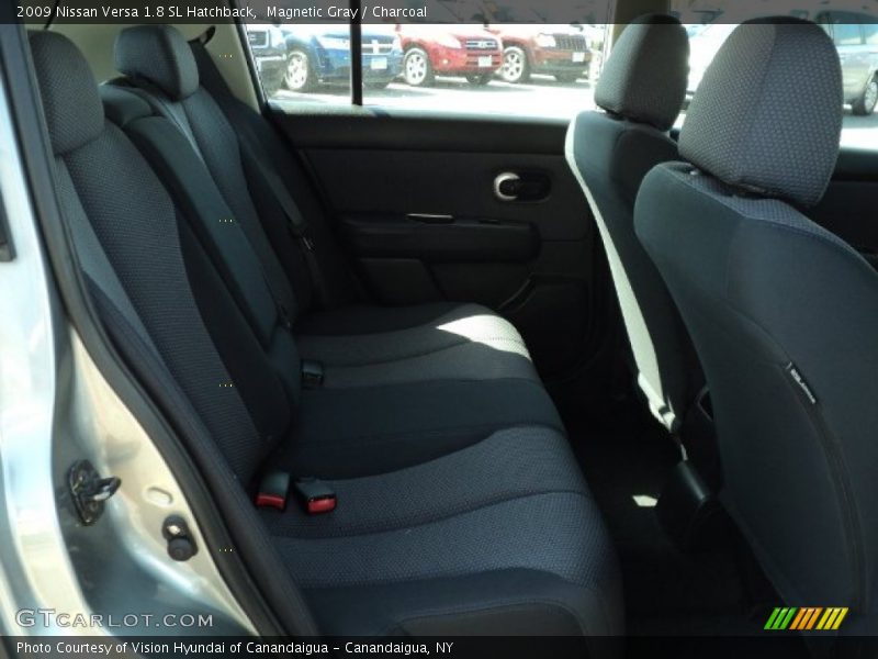 Magnetic Gray / Charcoal 2009 Nissan Versa 1.8 SL Hatchback