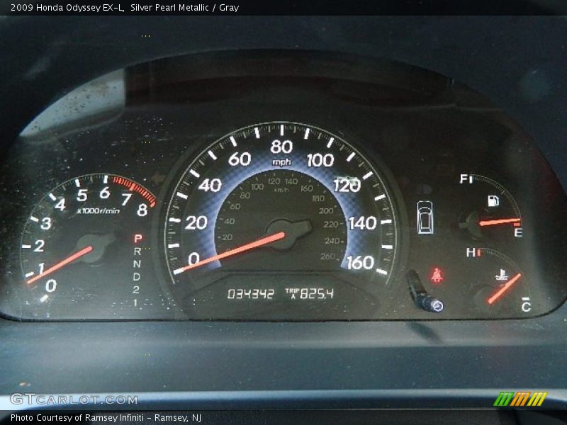 Silver Pearl Metallic / Gray 2009 Honda Odyssey EX-L