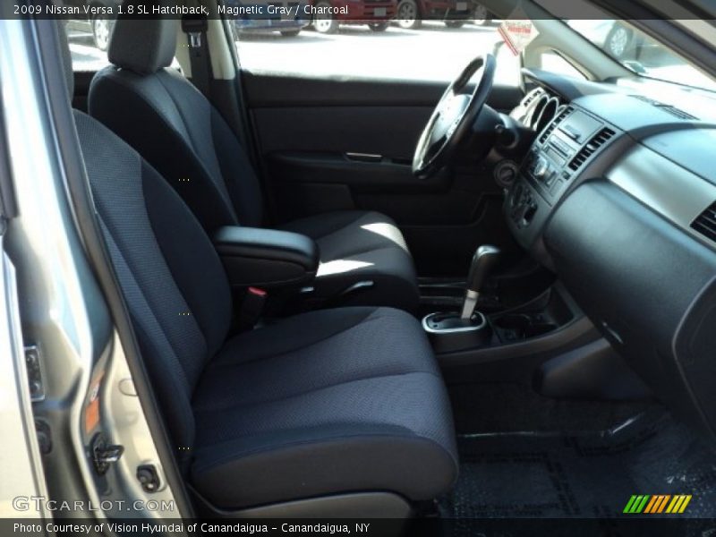 Magnetic Gray / Charcoal 2009 Nissan Versa 1.8 SL Hatchback