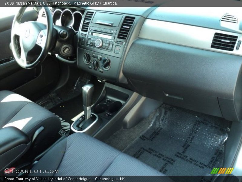 Magnetic Gray / Charcoal 2009 Nissan Versa 1.8 SL Hatchback