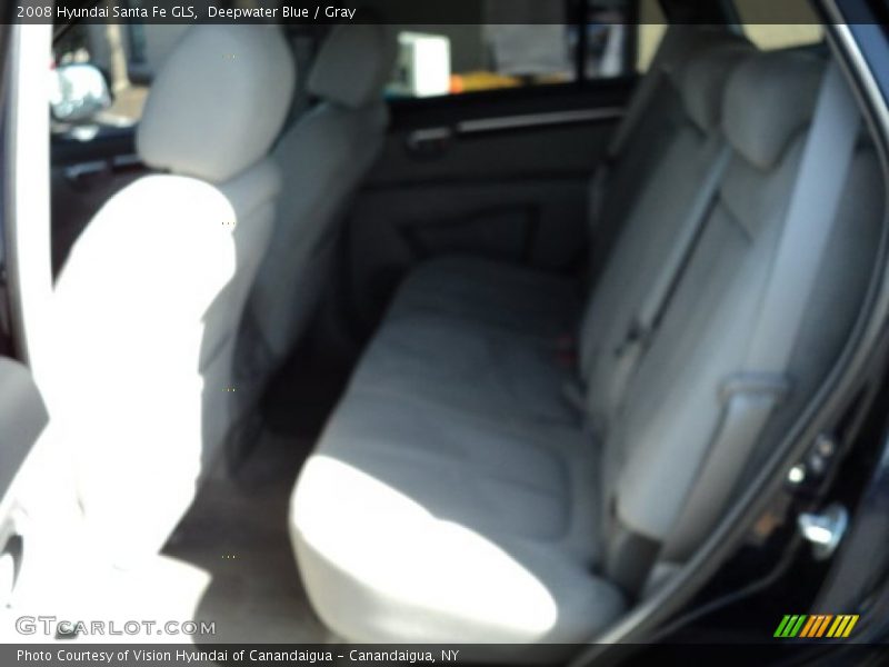 Deepwater Blue / Gray 2008 Hyundai Santa Fe GLS