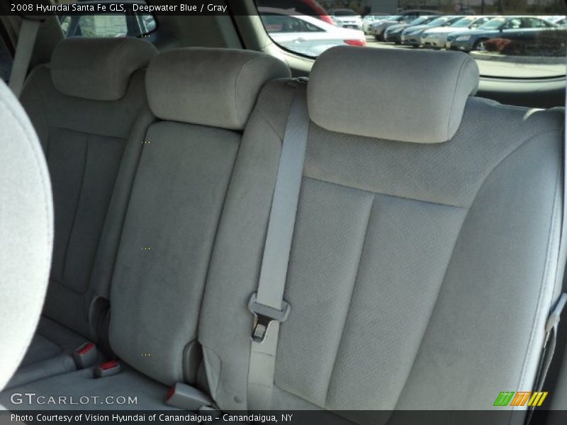 Deepwater Blue / Gray 2008 Hyundai Santa Fe GLS