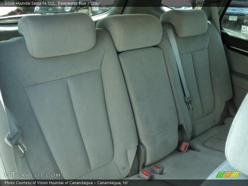 Deepwater Blue / Gray 2008 Hyundai Santa Fe GLS