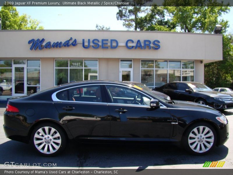 Ultimate Black Metallic / Spice/Charcoal 2009 Jaguar XF Premium Luxury