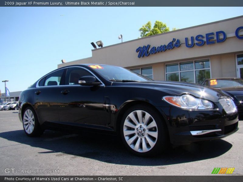 Ultimate Black Metallic / Spice/Charcoal 2009 Jaguar XF Premium Luxury