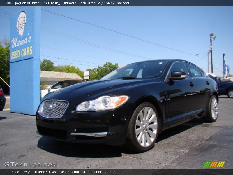 Ultimate Black Metallic / Spice/Charcoal 2009 Jaguar XF Premium Luxury