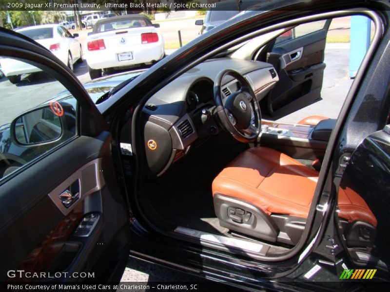 Ultimate Black Metallic / Spice/Charcoal 2009 Jaguar XF Premium Luxury