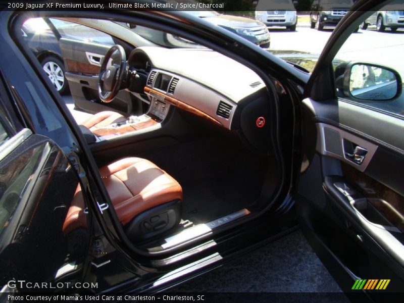 Ultimate Black Metallic / Spice/Charcoal 2009 Jaguar XF Premium Luxury