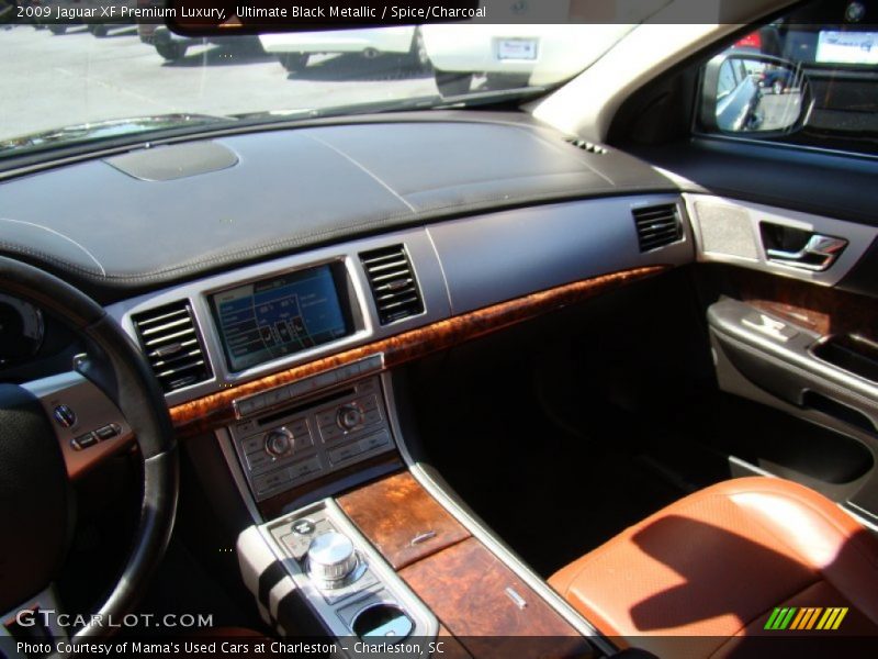 Ultimate Black Metallic / Spice/Charcoal 2009 Jaguar XF Premium Luxury