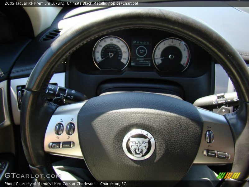 Ultimate Black Metallic / Spice/Charcoal 2009 Jaguar XF Premium Luxury