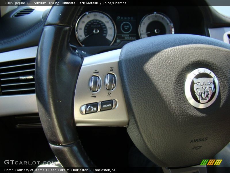 Ultimate Black Metallic / Spice/Charcoal 2009 Jaguar XF Premium Luxury