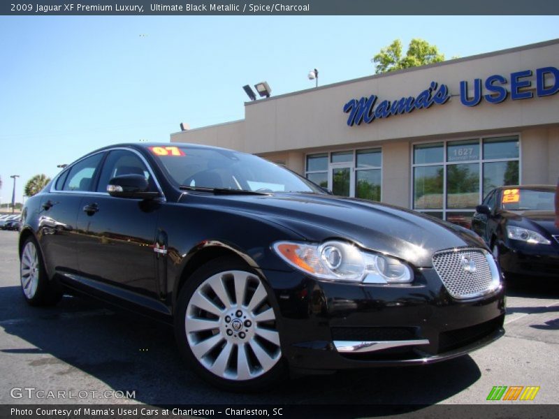 Ultimate Black Metallic / Spice/Charcoal 2009 Jaguar XF Premium Luxury