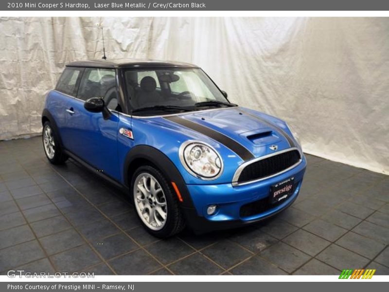 Laser Blue Metallic / Grey/Carbon Black 2010 Mini Cooper S Hardtop