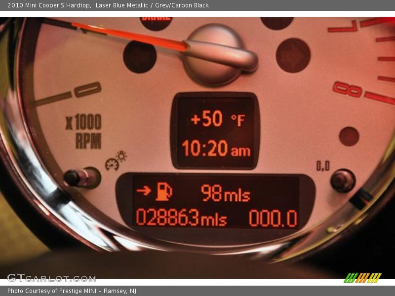 Laser Blue Metallic / Grey/Carbon Black 2010 Mini Cooper S Hardtop