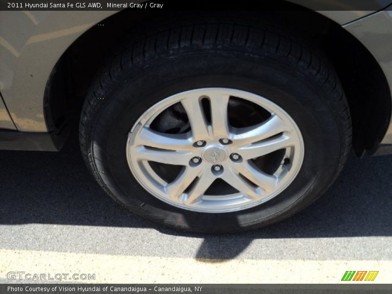 Mineral Gray / Gray 2011 Hyundai Santa Fe GLS AWD