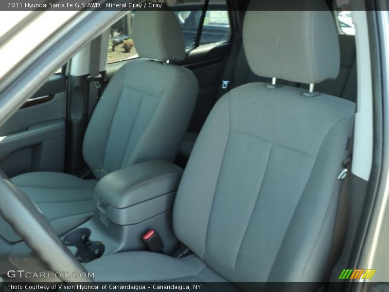 Mineral Gray / Gray 2011 Hyundai Santa Fe GLS AWD