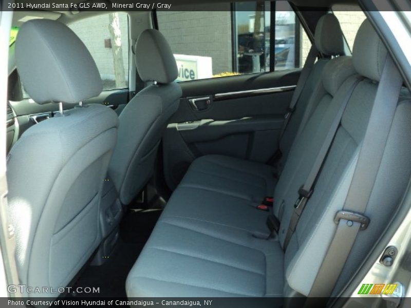 Mineral Gray / Gray 2011 Hyundai Santa Fe GLS AWD
