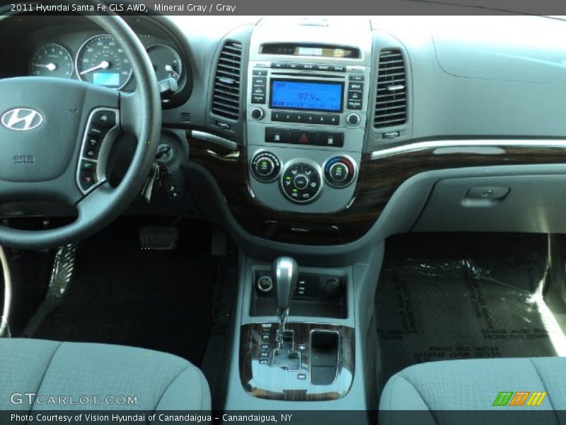 Mineral Gray / Gray 2011 Hyundai Santa Fe GLS AWD
