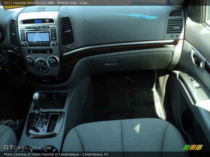 Mineral Gray / Gray 2011 Hyundai Santa Fe GLS AWD