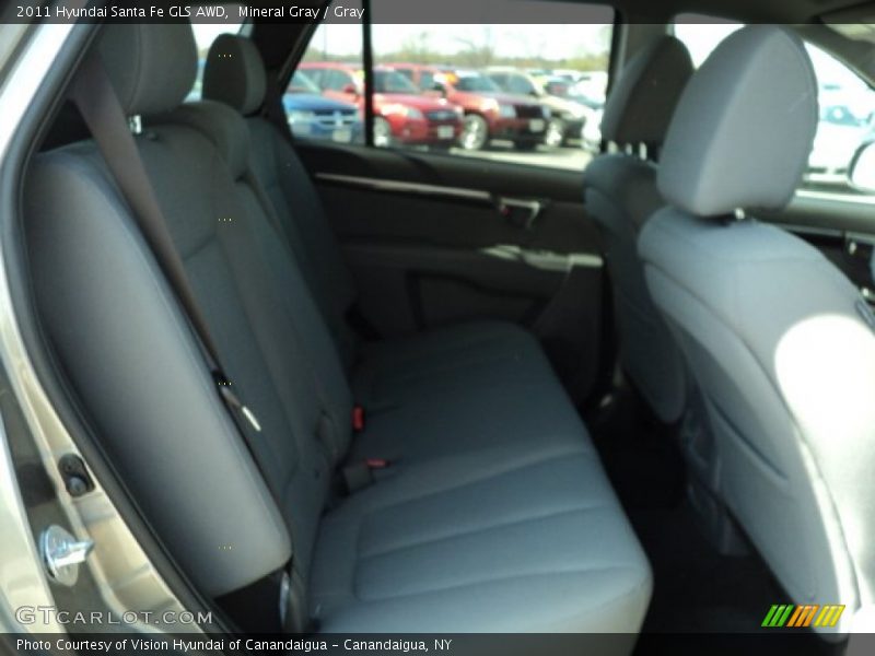 Mineral Gray / Gray 2011 Hyundai Santa Fe GLS AWD